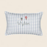 Up And Away Linen Cushion - Namesake Embroidery Studio