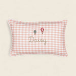 Up And Away Linen Cushion - Namesake Embroidery Studio